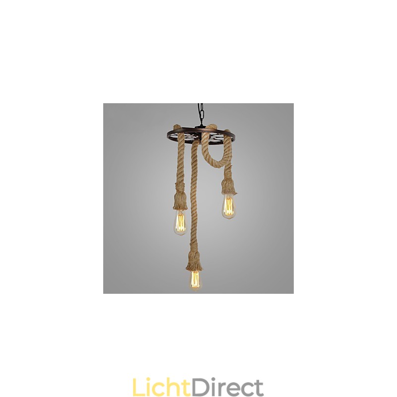 Retro Mini Stijl Gegalvaniseerde Metalen Hanglamp