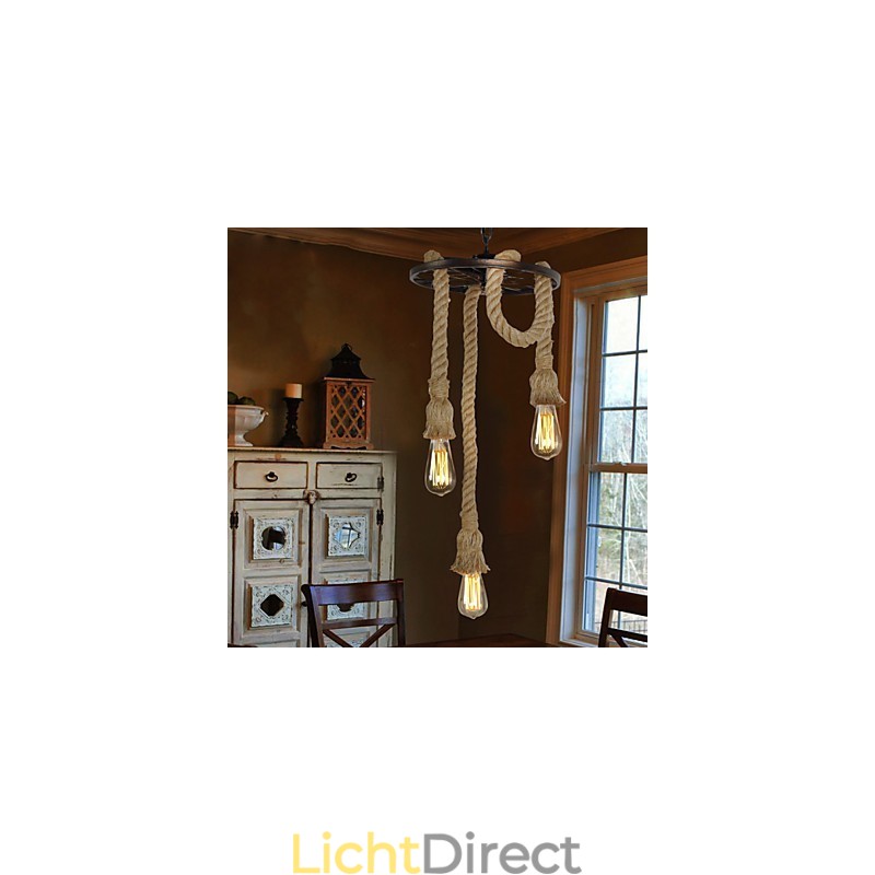 Retro Mini Stijl Gegalvaniseerde Metalen Hanglamp