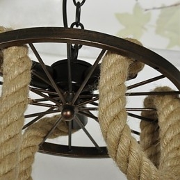 Retro Mini Stijl Gegalvaniseerde Metalen Hanglamp