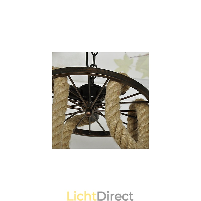 Retro Mini Stijl Gegalvaniseerde Metalen Hanglamp