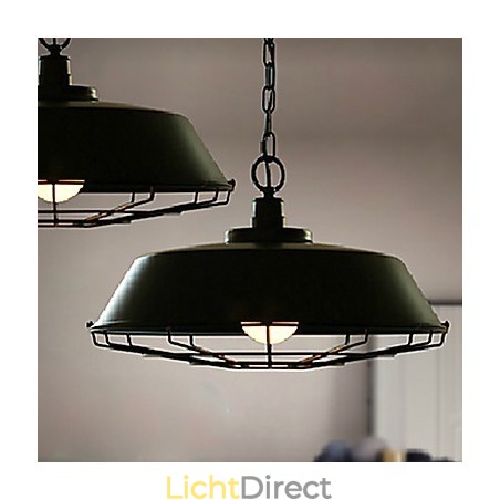 Smeedijzeren landelijke restauratie van oude manieren enkele kop hanglamp Smeedijzeren landelijke restauratie van oude manieren enkele kop hanglamp