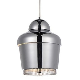 Hanglamp 1 Licht Moderne Eenvoud Gouden Chroom Zwart Wit Koolstofstaal Metalen Kroonluchter