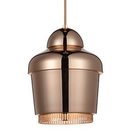 Hanglamp 1 Licht Moderne Eenvoud Gouden Chroom Zwart Wit Koolstofstaal Metalen Kroonluchter