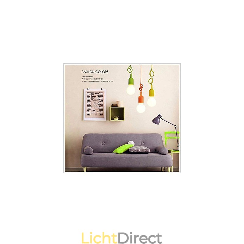 Mini Hanglamp 1 Licht Modern Minimalistisch Siliconen Snoepkleuren