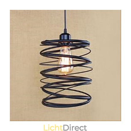 Amerikaanse restauratie van oude manieren smeedijzeren kookplaat creatieve moderne enkele kop hanglamp