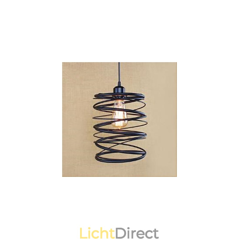 Amerikaanse restauratie van oude manieren smeedijzeren kookplaat creatieve moderne enkele kop hanglamp