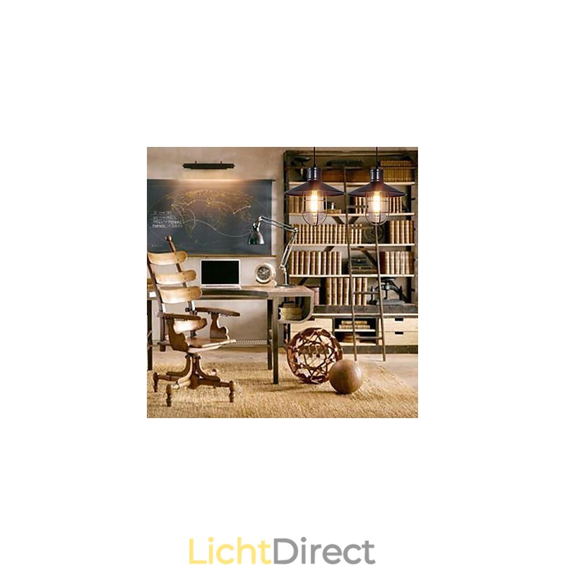 Vintage Retro Mini Stijl Schilderij Hanglamp