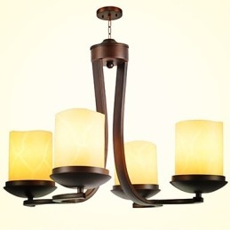 Traditionele klassieke retro mini-stijl schilderij metalen kroonluchter