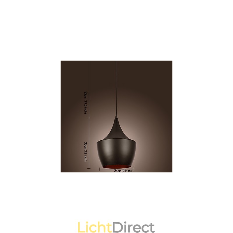 Moderne, eigentijdse retro mini-stijl schilderij hanglamp