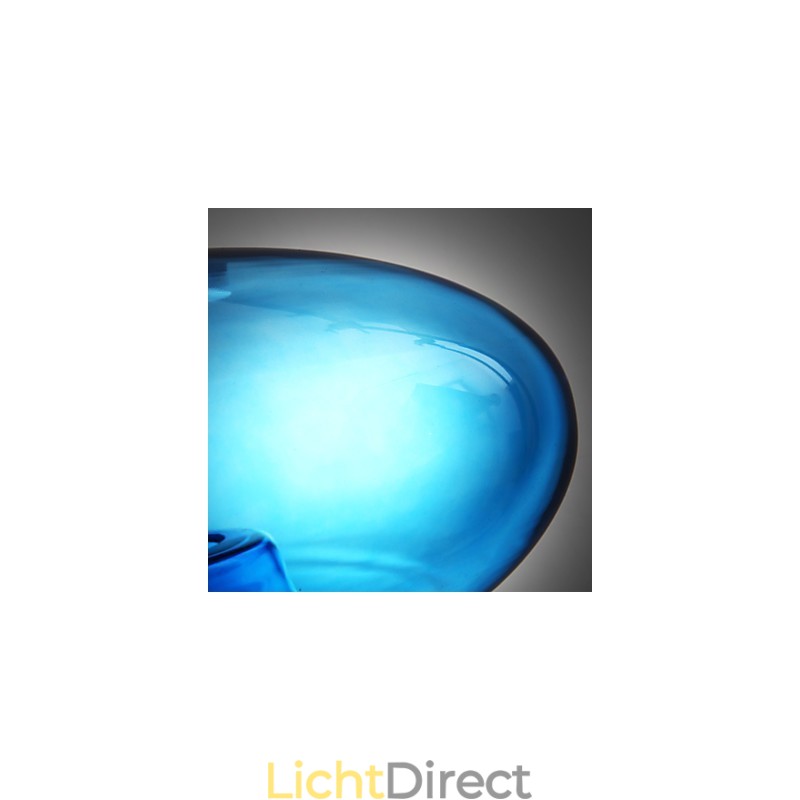 Hanglamp Modern Design Blauwe Glazen Lamp Inbegrepen