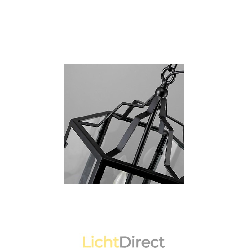 Traditionele Klassieke Vintage Retro Lantaarn Land Mini Stijl Schilderij Metalen Hanglamp Eetkamer