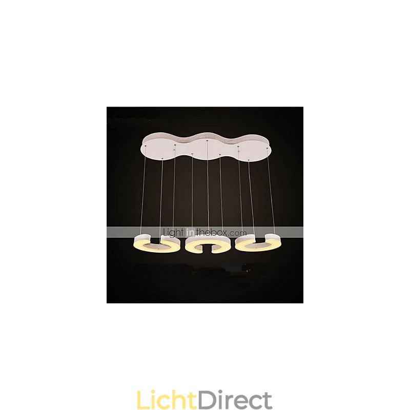 Drie C-type acryl kroonluchter kroonluchter