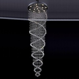 Moderne eigentijdse traditionele klassieke rustieke lodge vintage land eiland kristal gegalvaniseerde metalen hanglamp