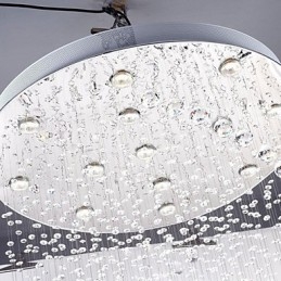 Moderne eigentijdse traditionele klassieke rustieke lodge vintage land eiland kristal gegalvaniseerde metalen hanglamp