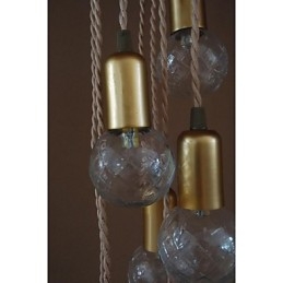 Traditionele Klassieke Rustieke Lodge Vintage Retro Lantaarn Drum Country Globe Mini Stijl Schilderij Glazen Hanglamp