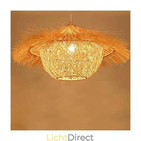 Moderne landelijke Cany Art geweven rotan enkele kop hanglamp Moderne landelijke Cany Art geweven rotan enkele kop hanglamp