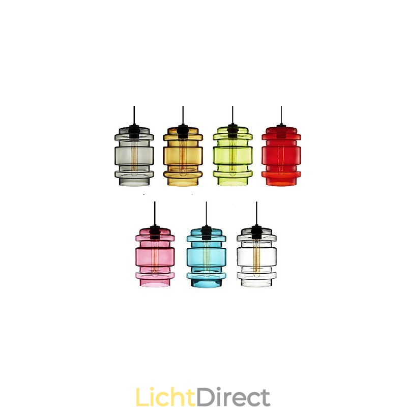 Candy Color enkele kop kunst glazen kroonluchter glazen kap (wit grijs geel groen rood roze blauw)
