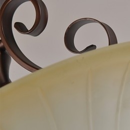 Rustieke Lodge Vintage Mini Stijl Schilderij Metalen Hanglamp