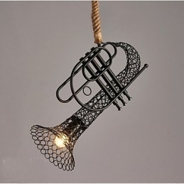 Amerikaanse Country Hemp kant T Retro Decoratieve Kroonluchter Kroonluchter