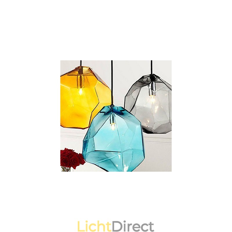 Creatieve ijskristallen glazen diamanten hanger chromatische druppellamp lamp licht