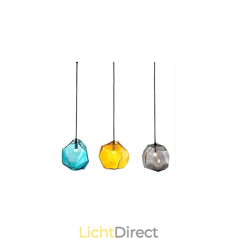 Creatieve ijskristallen glazen diamanten hanger chromatische druppellamp lamp licht