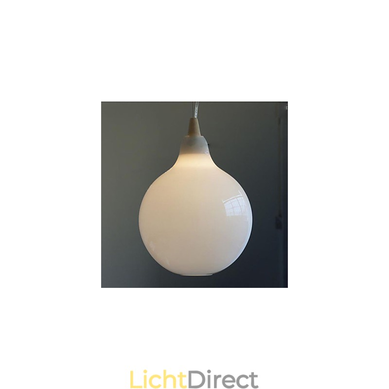 Melkwitte glazen fles Hanglamp Natuurlijke Curve