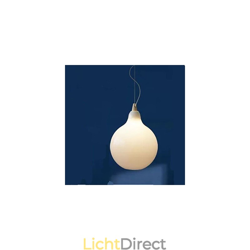 Melkwitte glazen fles Hanglamp Natuurlijke Curve