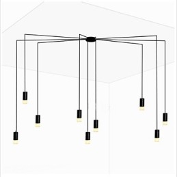 Noord-Europa creatieve gecontracteerde en geometrische lijn design hanglamp