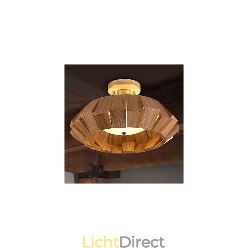 Moderne eigentijdse landelijke mini-stijl andere houten bamboe hanglamp