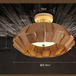Moderne eigentijdse landelijke mini-stijl andere houten bamboe hanglamp