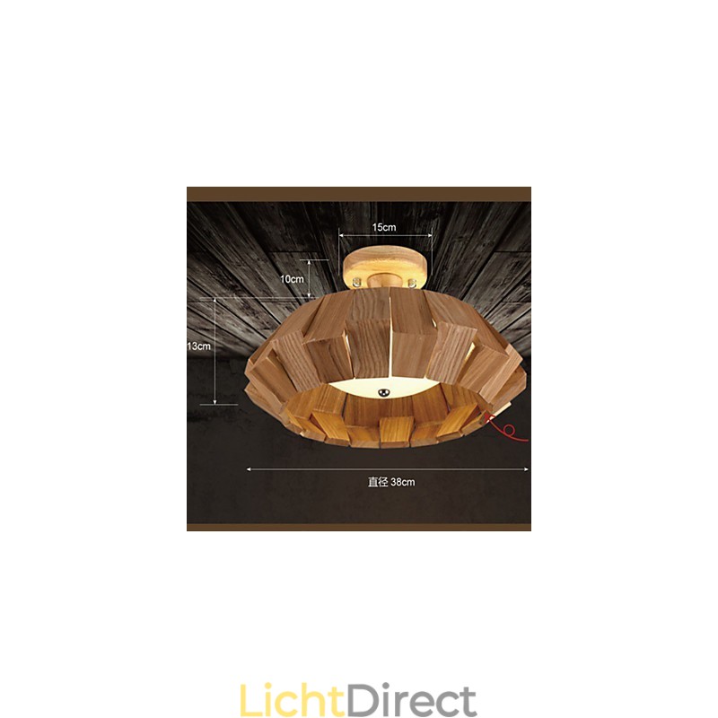 Moderne eigentijdse landelijke mini-stijl andere houten bamboe hanglamp