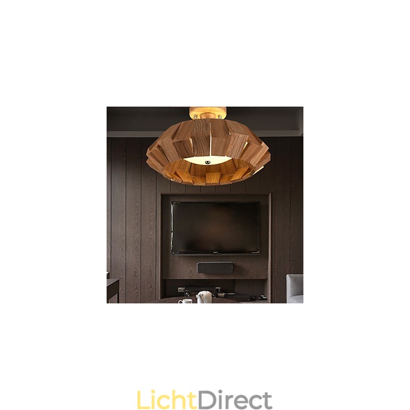 Moderne eigentijdse landelijke mini-stijl andere houten bamboe hanglamp