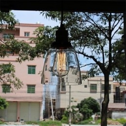 Minimalistische unieke retro glazen kroonluchter