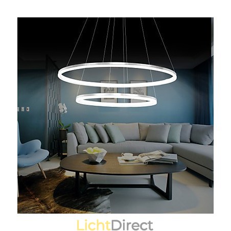 Moderne design hanglamp 4Hoogwaardige acryl dubbele ring pasvorm Moderne design hanglamp 4Hoogwaardige acryl dubbele ring pasvorm