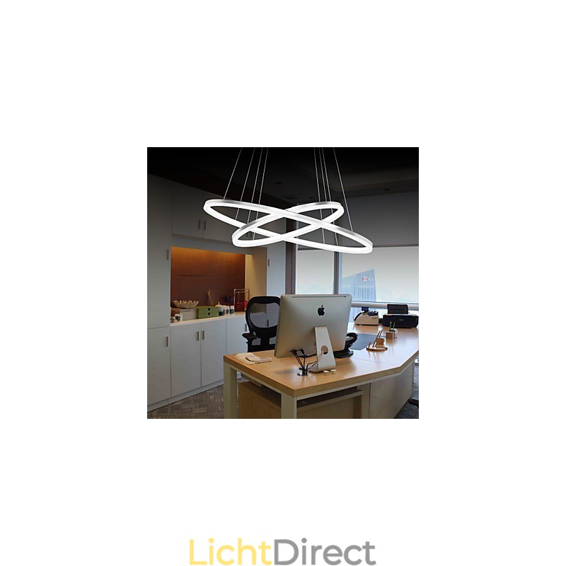 Moderne design hanglamp 4Hoogwaardige acryl dubbele ring pasvorm