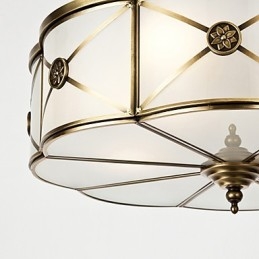 Moderne, eigentijdse decoratieve design koperen plafondlampfamilie