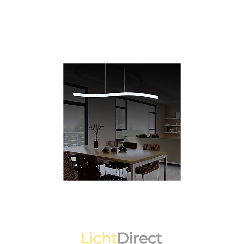 Moderne, eigentijdse hanglamp van chroom