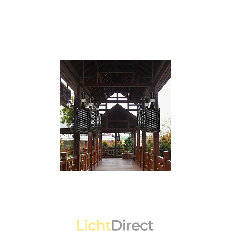 De Cane maakt handgeweven individualiteit creatieve kunsten hanglamp licht