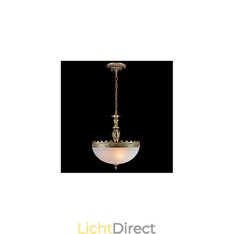 Traditionele klassieke vintage retro bronzen metalen hanglamp