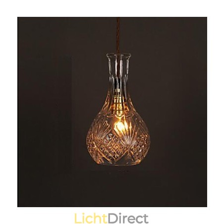 Romantische fles creatieve gesneden kunst glazen kroonluchter licht hanglamp Romantische fles creatieve gesneden kunst glazen kroonluchter licht hanglamp