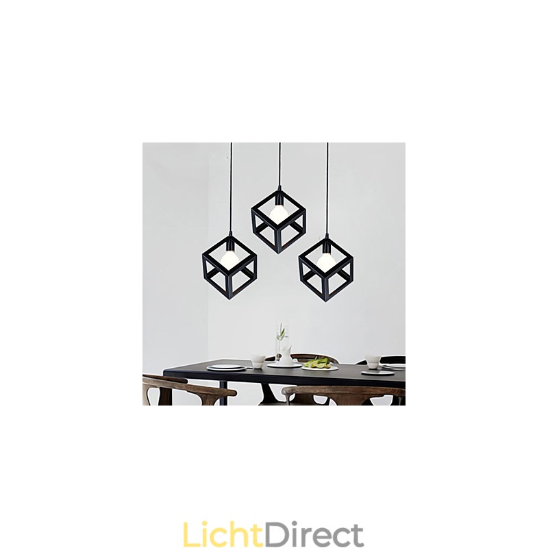Retro Mini Stijl Schilderij Metalen Hanglamp