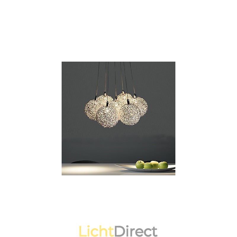 Moderne, eigentijdse mini-stijl gegalvaniseerde metalen hanglamp