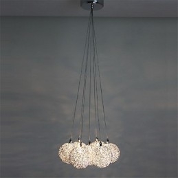 Moderne, eigentijdse mini-stijl gegalvaniseerde metalen hanglamp