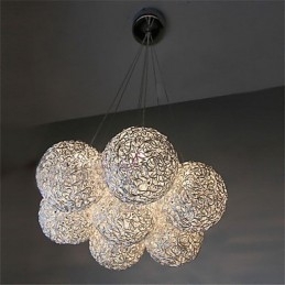Moderne, eigentijdse mini-stijl gegalvaniseerde metalen hanglamp