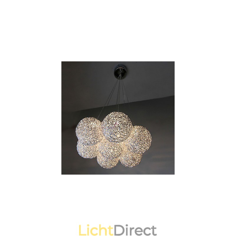 Moderne, eigentijdse mini-stijl gegalvaniseerde metalen hanglamp