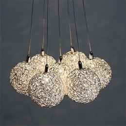 Moderne, eigentijdse mini-stijl gegalvaniseerde metalen hanglamp