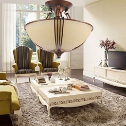 Rustieke Lodge Vintage Mini Stijl Schilderij Metalen Hanglamp