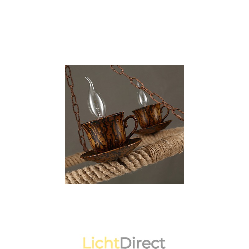 Vintage Land Schilderij Metalen Hanglamp Garage