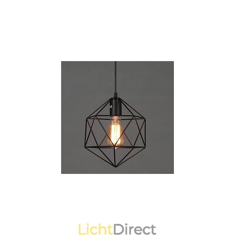 Geometrische lijn diamant smeedijzeren kroonluchter hanglamp moderne eigentijdse