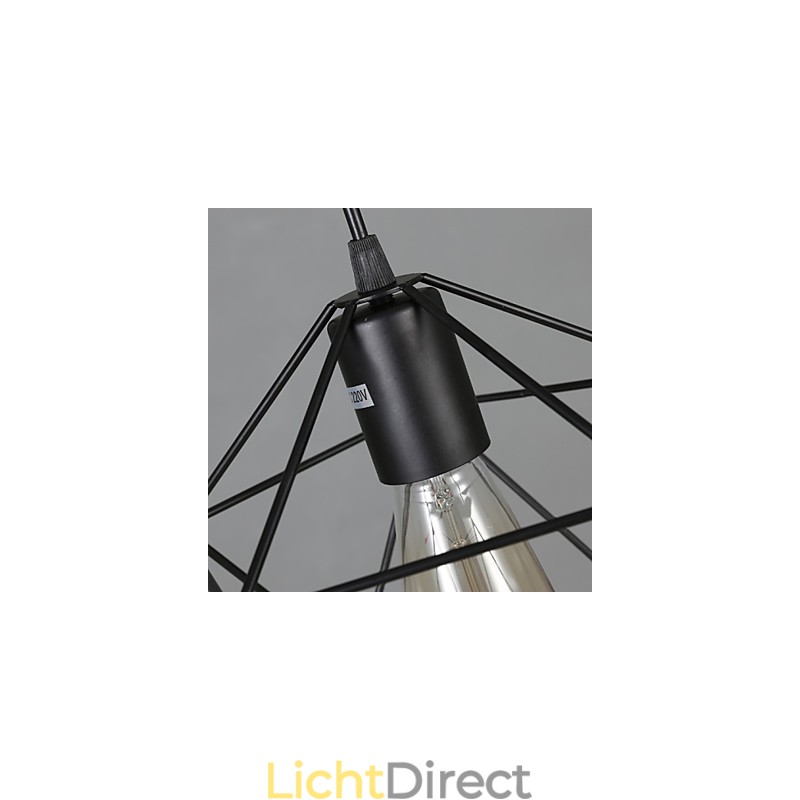 Geometrische lijn diamant smeedijzeren kroonluchter hanglamp moderne eigentijdse